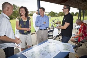 greenway consultation event at Grey Lynn Park