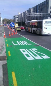 Bus lane on Fanshawe Street